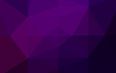 Dark Purple vector polygon abstract layout.