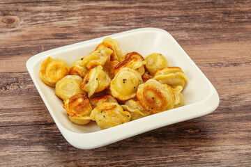 Fried russian dumpling with meat