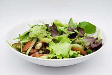 fresh salad in a bowl