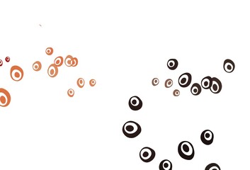 Light Red, Yellow vector template with circles.