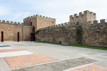 Medieval stone wall that surrounds the city of Plasencia