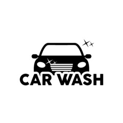 Car wash icon logo isolated on white background