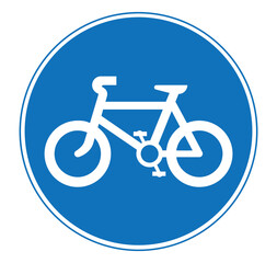 Obraz premium Route to be used by pedal cycles only sign