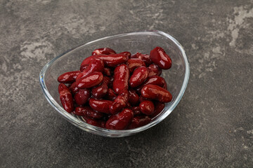 Canned red Kidney in the bowl