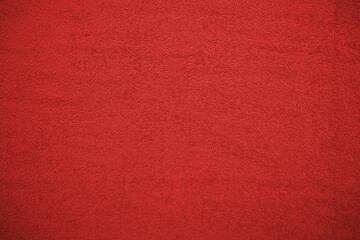 dense texture of a dark red thick towel