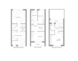 Floor plan 3d with the furniture. Modern plan of the house.