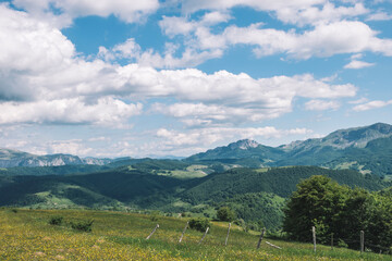 Fototapeta premium landscape with mountains and sky