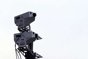 laser cannon for laser show projections on white background