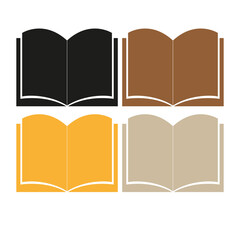 Books icon isolated on white background. Eps 10