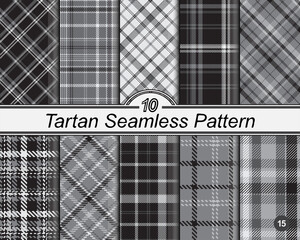 Checkered classical pattern set tartan.