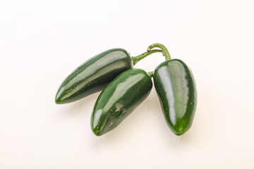 Green raw jalapeno peper heap