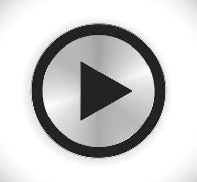 play button metal