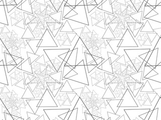 modern wall abstract seamless pattern in the form of a fractal. the black and white geometric design of the art line is ideal for printing covers, brochures, booklets, maps, menus, wallpapers. EPS 10