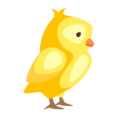 Cute Easter chicken illustration.