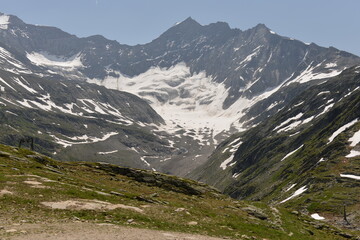 Fototapeta na wymiar Hochkoening mountain range in Salzburger Land, Austria