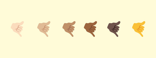 Call Me Hand emoji gesture vector isolated icon illustration. Call Me Hand gesture icon