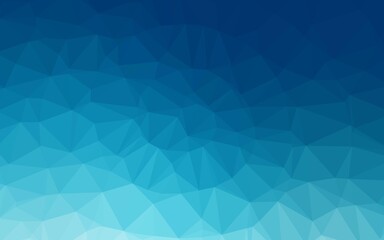 Fototapeta premium Dark BLUE vector blurry triangle template.