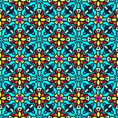 seamless pattern with flowers