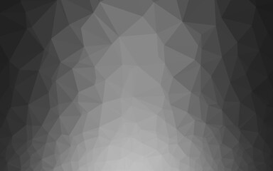 Fototapeta premium Dark Silver, Gray vector low poly texture.