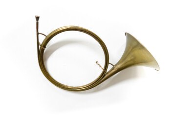 Brass on white backdrop