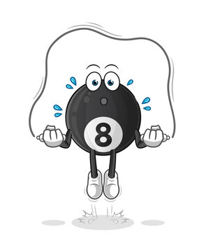 recommend clip art: billiard jump rope exercise illustration. character vector