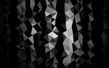 Fototapeta premium Dark Silver, Gray vector polygon abstract backdrop.