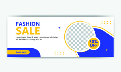 fashion sale social media cover design