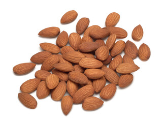 almond nuts isolated on a white background