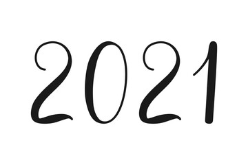 2021 Year Text Vector