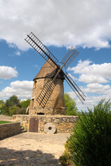 Fototapeta na wymiar Windmill Castelnaudary in the French Aude
