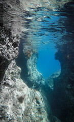 Underwater rock