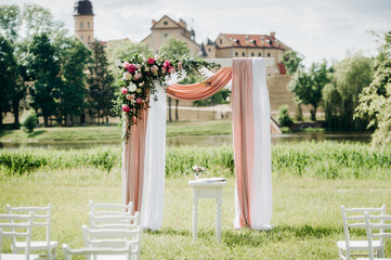 white garden in the park