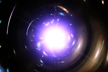 Big splash in universe. Splash light. Colorful exploison. The elements of this image furnished by NASA.