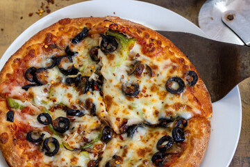 Single Serving Veggie Pizza