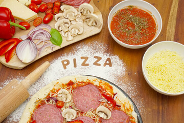 today there is delicious pizza