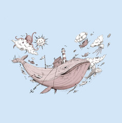 Flying whale © just83in