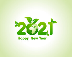 Happy new 2021 year greeting