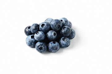 blueberries isolated on a white background. selective focus.