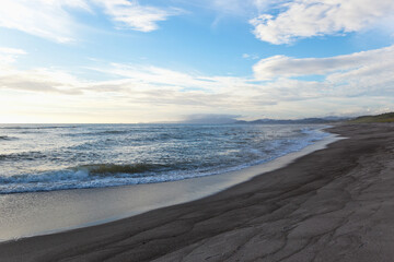 吹上浜に打ち寄せる波
