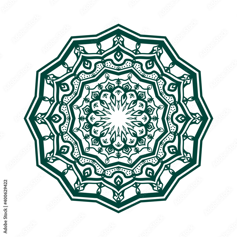 Aufkleber abstract round decorative design. circular decoration. simple mandala for web or print element