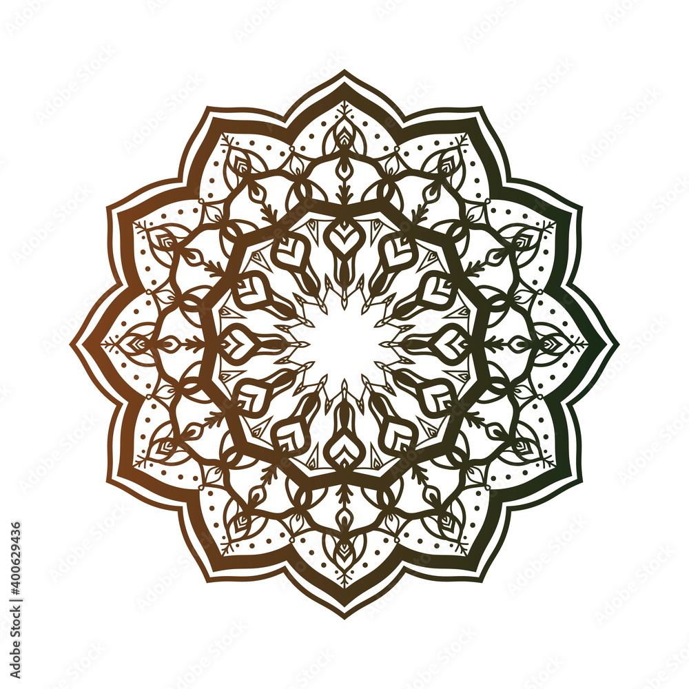 Aufkleber abstract round decorative design. circular decoration. simple mandala for web or print element