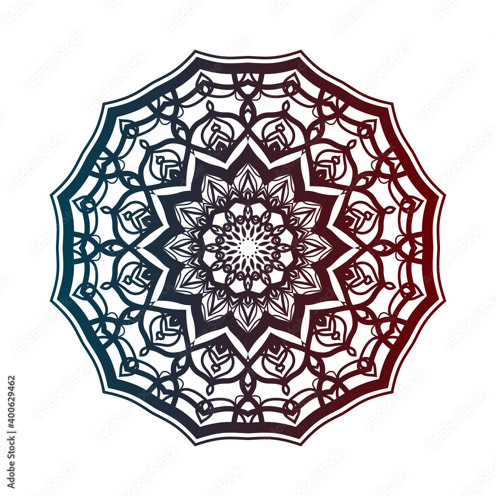 Aufkleber abstract round decorative design. circular decoration. simple mandala for web or print element