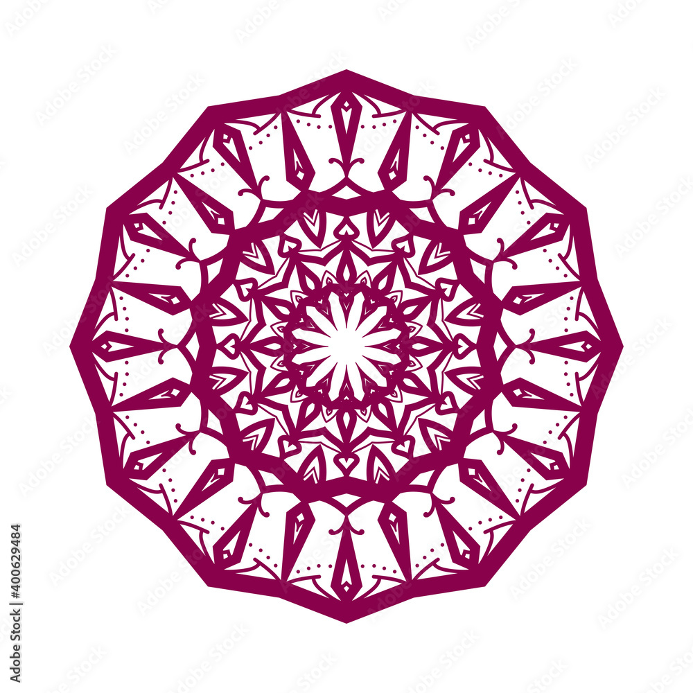 Aufkleber abstract round decorative design. circular decoration. simple mandala for web or print element