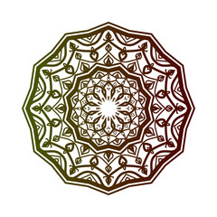abstract round decorative design. circular decoration. simple mandala for web or print element