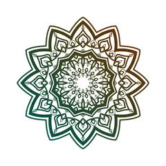 abstract round decorative design. circular decoration. simple mandala for web or print element