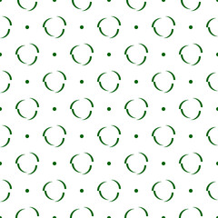 Seamless circles, curves pattern. Rounds ornament. Dots image. Tribal backdrop. Geometric vector. Dotted background. Polka dot motif. Ethnic textile print, abstract wallpaper, digital folk design