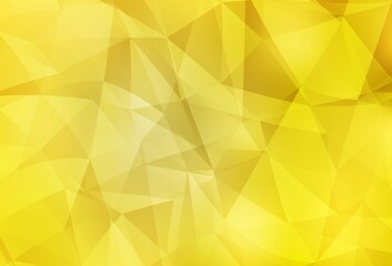 Light Yellow vector polygonal background.