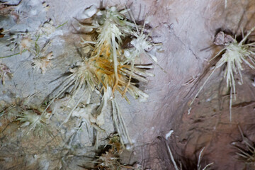 Abstraction from a cave underground