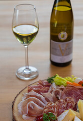 Cold cut and cheese platter