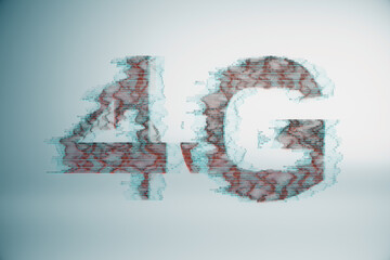 Abstract digital noise 4G internet background.